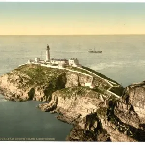 South Stack Lighthouse Print, Holyhead, Wales ca. 1890-1900 South Stack Lighthouse Print, Holyhead, Wales ca. 1890-1900