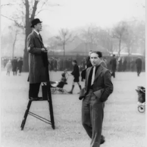 Print of a Notable Orator at Speakers Corner Print of a Notable Orator at Speakers Corner