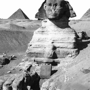 Circa 1870 Print of The Sphinx, Egypt Circa 1870 Print of The Sphinx, Egypt