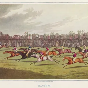 Horse Racing Print 1820 Horse Racing Print 1820