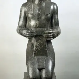 Nectanebo I Granite Print: Kneeling Pharaoh, 380-362 BC Nectanebo I Granite Print: Kneeling Pharaoh, 380-362 BC