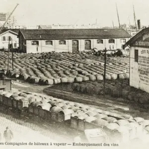 The Steamship Harbour at Algiers - Wine Export Section Print The Steamship Harbour at Algiers - Wine Export Section Print