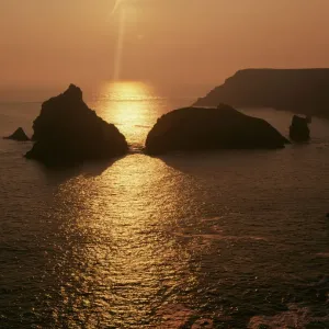 Sunset at Kynance Cove Print, circa 1970s Sunset at Kynance Cove Print, circa 1970s