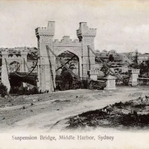 Suspension Bridge Print, Sydney, 1903 Suspension Bridge Print, Sydney, 1903