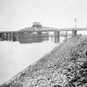 Swing Bridge Print, River Neath, South Wales 1892