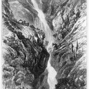 Reichenbach Falls Print: Sherlock Holmes' Fateful Descent Reichenbach Falls Print: Sherlock Holmes' Fateful Descent