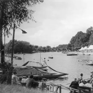 Thames Ditton Regatta Print, 1930s Thames Ditton Regatta Print, 1930s