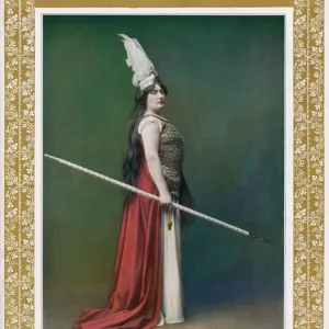 Agnes Borgo as Brunnhilde in Die Walkure Print Agnes Borgo as Brunnhilde in Die Walkure Print