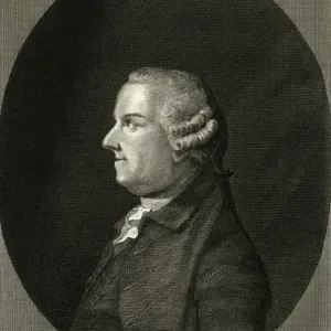 Thomas Gray Print, 18th Century Poet (1716-1771) Thomas Gray Print, 18th Century Poet (1716-1771)