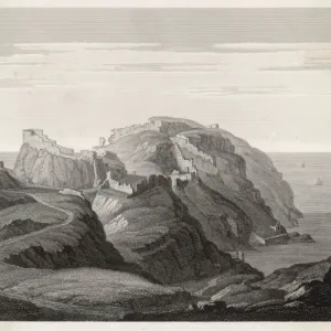 Tintagel Castle Print, 1813 Tintagel Castle Print, 1813