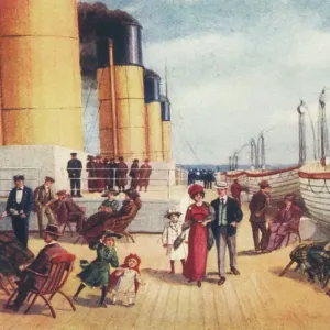 Second Class Promenade Deck Print of the Titanic Second Class Promenade Deck Print of the Titanic