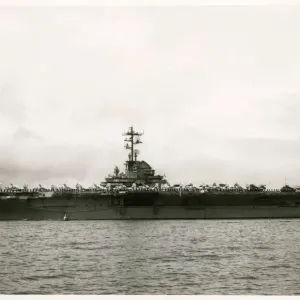 USS Essex Aircraft Carrier Print, CV9, Second World War Era USS Essex Aircraft Carrier Print, CV9, Second World War Era