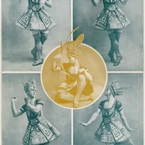 Vaslav Nijinsky Print - Le Dieu Bleu in Bakst Costume Vaslav Nijinsky Print - Le Dieu Bleu in Bakst Costume