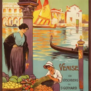 Venice Travel Poster Print by French National Railways