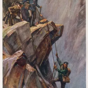 Mary Evans Print: Voyage au Centre de la Terre - The Descent Begins Mary Evans Print: Voyage au Centre de la Terre - The Descent Begins