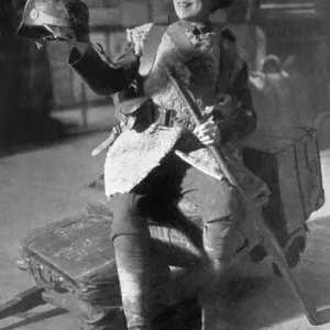Vesta Tilley as Tommy Home from the Front, c.1915 Print Vesta Tilley as Tommy Home from the Front, c.1915 Print