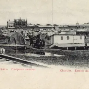 View of Harbin, China Print circa 1910s