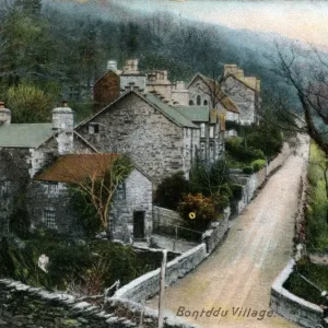 The Village, Bontddu Print, 1905 Wales The Village, Bontddu Print, 1905 Wales