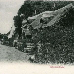 Print of The Village, Lee, Devon