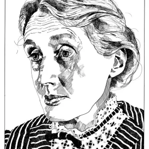 Virginia Woolf Print, Black and White Photograph Virginia Woolf Print, Black and White Photograph