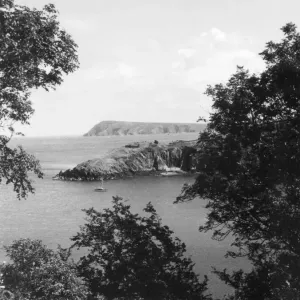 Fishguard Bay Print, Pembrokeshire, Wales, 1930s Fishguard Bay Print, Pembrokeshire, Wales, 1930s