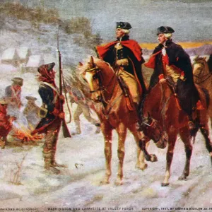 Washington and Lafayette at Valley Forge Print Washington and Lafayette at Valley Forge Print