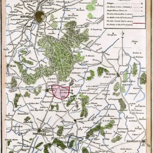 Battel von Waterloo-Plan Battel von Waterloo-Plan