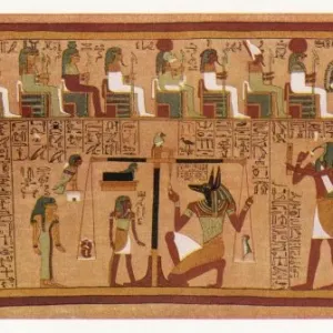 Weighing of the Heart Print: Ancient Egyptian Scene Weighing of the Heart Print: Ancient Egyptian Scene