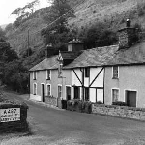 Typical Welsh Cottages Print, River Dovey, Machynlleth Typical Welsh Cottages Print, River Dovey, Machynlleth