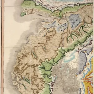 William Smith's Geological Map Fig. 6 Print (1815) William Smith's Geological Map Fig. 6 Print (1815)