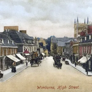 Wimborne Minster Print circa 1907 Wimborne Minster Print circa 1907