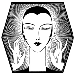 Long Neck Art Deco Style Woman Print Long Neck Art Deco Style Woman Print