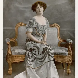 Female Type on Settee Print Female Type on Settee Print