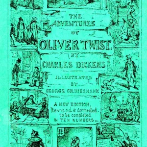 Oliver Twist Wrapper Design Print, January 1846 Oliver Twist Wrapper Design Print, January 1846