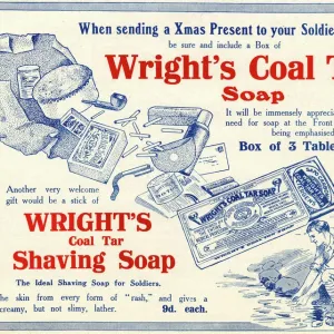WW1 Wrights Coal Tar Soap Advertisement Print 1915 WW1 Wrights Coal Tar Soap Advertisement Print 1915