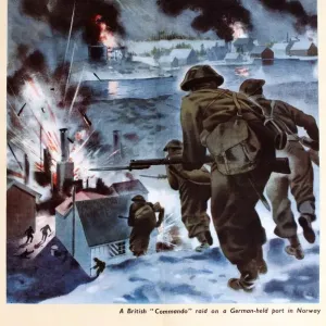 WW2 Commando Raid Print, Back Them Up WW2 Commando Raid Print, Back Them Up