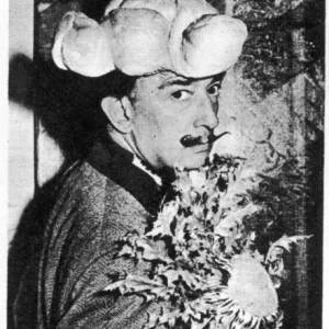Salvador Dali in Pastry Tricorne Hat Print