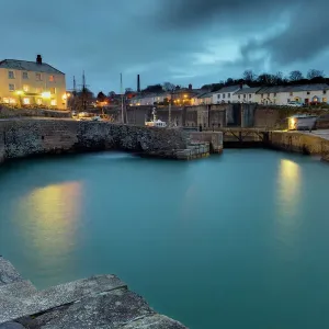 Charlestown Harbour Print at Sunset Charlestown Harbour Print at Sunset