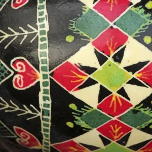 Ukrainian Painted Easter Egg - close-up Ukrainian Painted Easter Egg - close-up