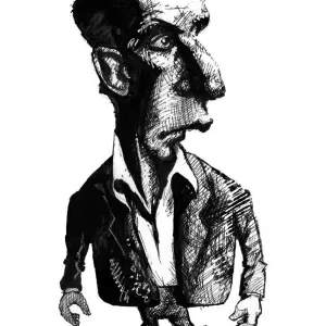 Caricature Print of Ludwig Wittgenstein Caricature Print of Ludwig Wittgenstein