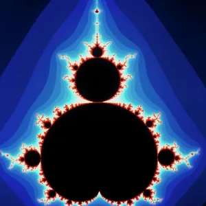 Geometría fractal mostrando el conjunto de Mandlebroth Geometría fractal mostrando el conjunto de Mandlebroth