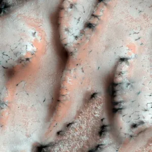 Frozen Mars Print: Satellite Image Frozen Mars Print: Satellite Image