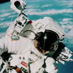 Astronaut McCandless Space Walk Helmet Print Astronaut McCandless Space Walk Helmet Print