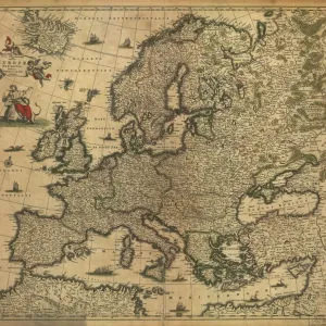 Map of Europe, 1700 Print Map of Europe, 1700 Print