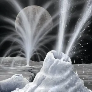 Volcanes de glace sur Charon, œuvre d'art Volcanes de glace sur Charon, œuvre d'art
