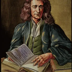Print of Isaac Newton Portrait Print of Isaac Newton Portrait