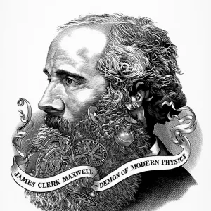James Clark Maxwell and his demon Print James Clark Maxwell and his demon Print