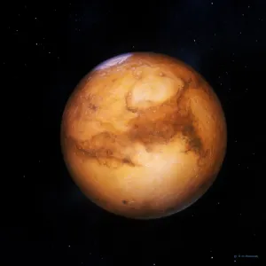 Mars Planet Print Mars Planet Print