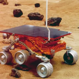 Modèle du rover Mars Pathfinder Sojourner. Modèle du rover Mars Pathfinder Sojourner.