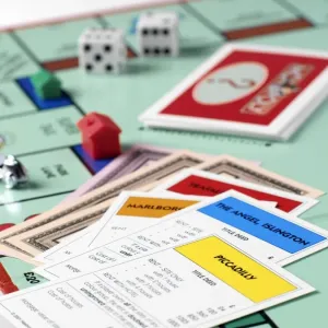 Print of a Monopoly game board Print of a Monopoly game board